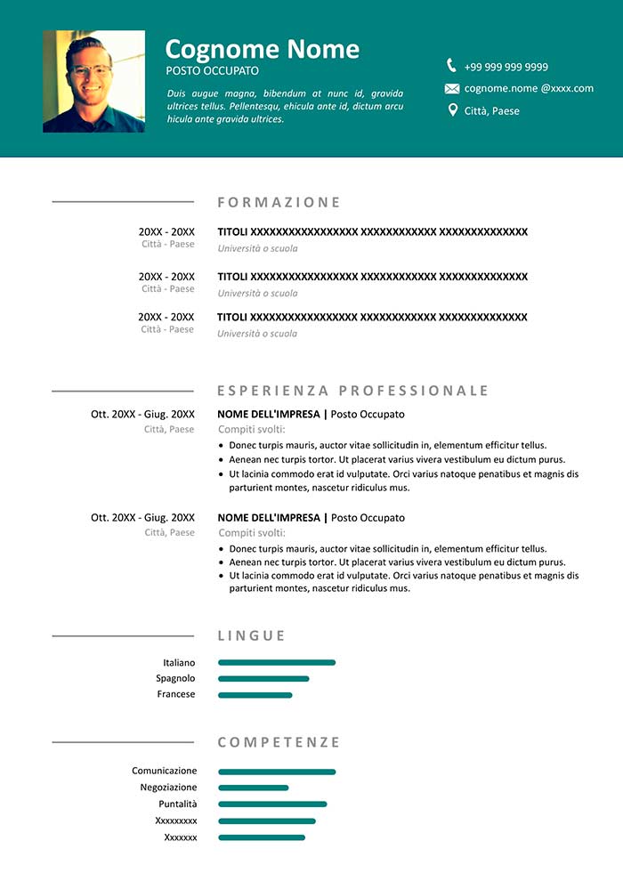 curriculum-senza-experienza-esempio