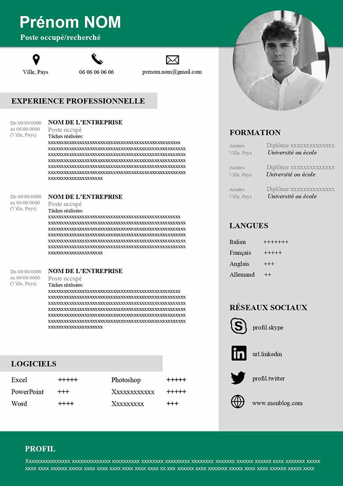 curriculum-vitae-francese