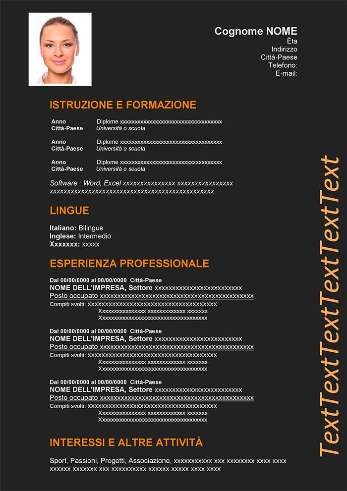 curriculum-vitae-elegante-arancio